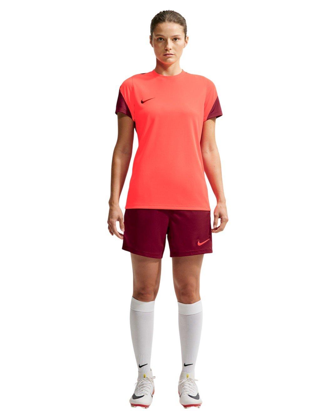 Nike Women's Strike Dri-FIT Soccer Short Sleeve Top - Bright Crimson - LIGHT CRIMSON